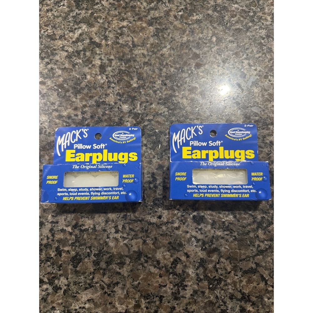 Mack's Aquablock Earplugs 4 Pairs ( Total 🟰 8‎ Counts )